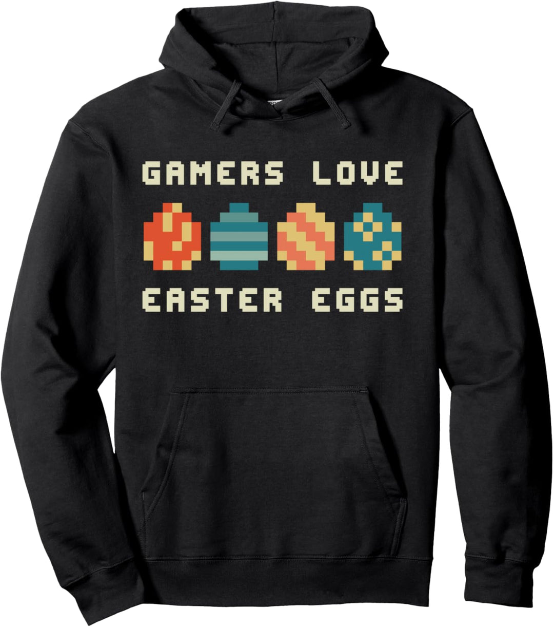 Retro Zocken Ostern - Ostergeschenk Pro Gamer Easter Egg Pullover Hoodie
