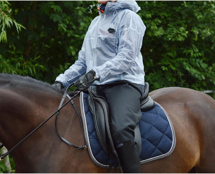 QHP Regenjacke REIT-Regenjacke Kunststoff transparent 14 Jahre durchsichtig, 14 Jahre durchsichtig