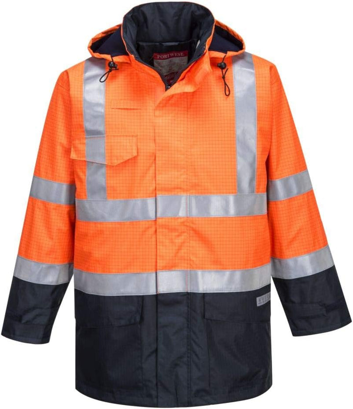 Portwest Bizflame Regen Warnschutz Multi-Norm Jacke, Grösse: XXXL, Farbe: Gelb/Marine, S779YNRXXXL 3