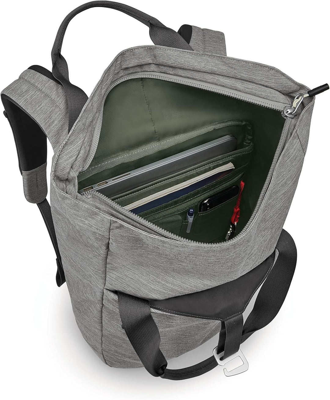Osprey Arcane Tragetasche Rucksack für jeden Tag 18.5H x 12.2W x 10.63D inches Mittelgrau Meliert, 1