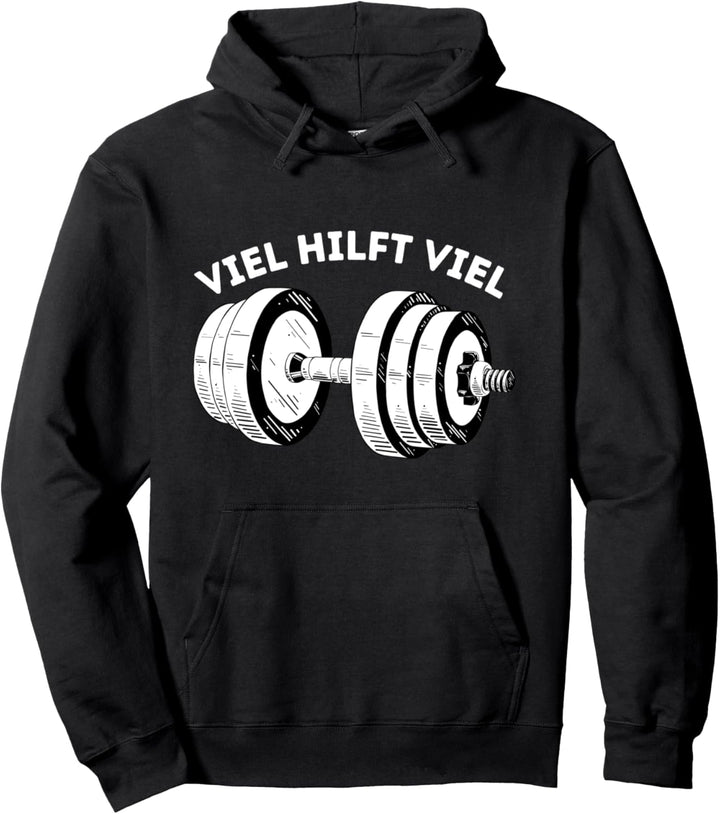Viel hilft Viel Fitness Bodybuilding Kleidung Roswita Pullover Hoodie