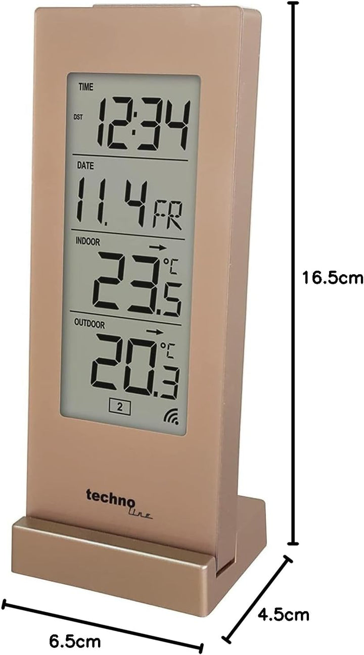 technoline Wetterstation WS 9767 champagner, champagner