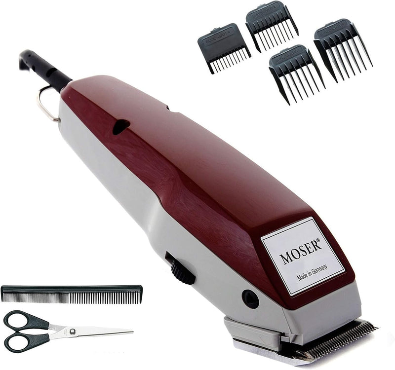 Moser 1400 Haarschneider für Männer, clipper, mit Kabel, mit Zubehör, mit 5 arretierbaren Positionen