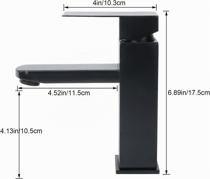 Wasserhahn Bad Schwarz Waschtischarmatur Hoch Badarmatur Waschbecken Armaturen Edelstahl Waschtischa