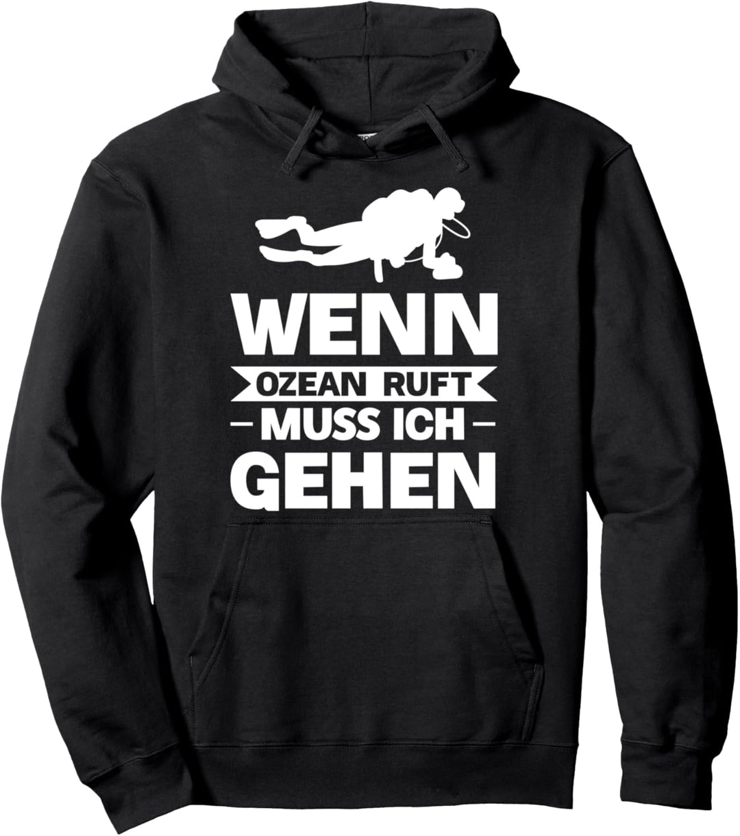 Tauchen Freitauchen Taucher Pullover Hoodie