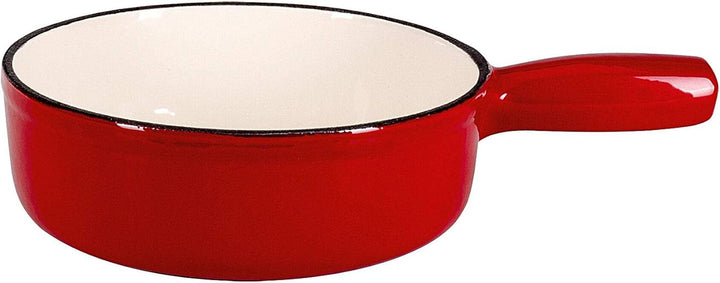 Käsefondue topf Rot - Schwarz Gusseisen