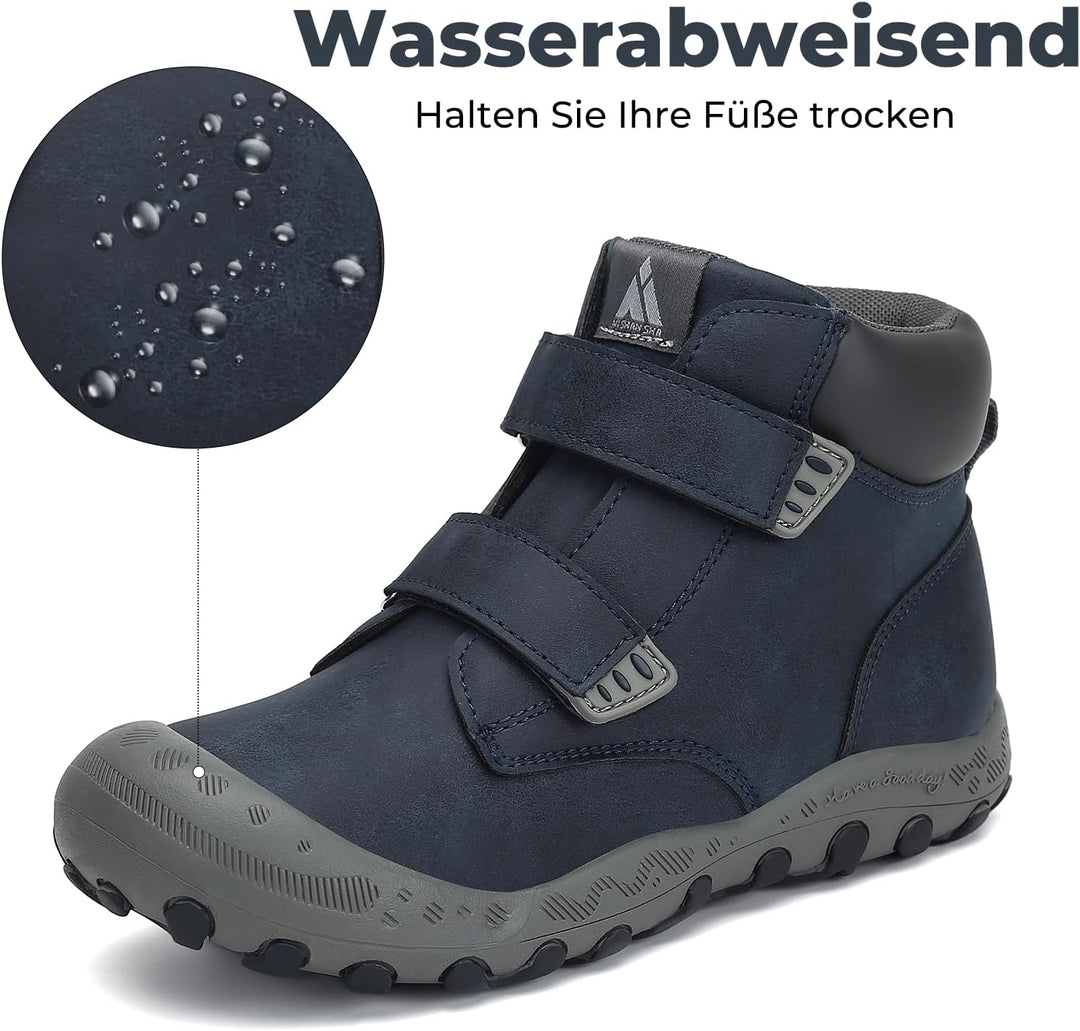 Mishansha Kinder Wanderschuhe Trekking Wanderstiefel Outdoor Trekkingschuhe 31 EU Blau, 31 EU Blau