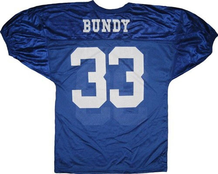 Married with Children Al Bundy Polk High 33 Blau Football Jersey Kostüm (Large)