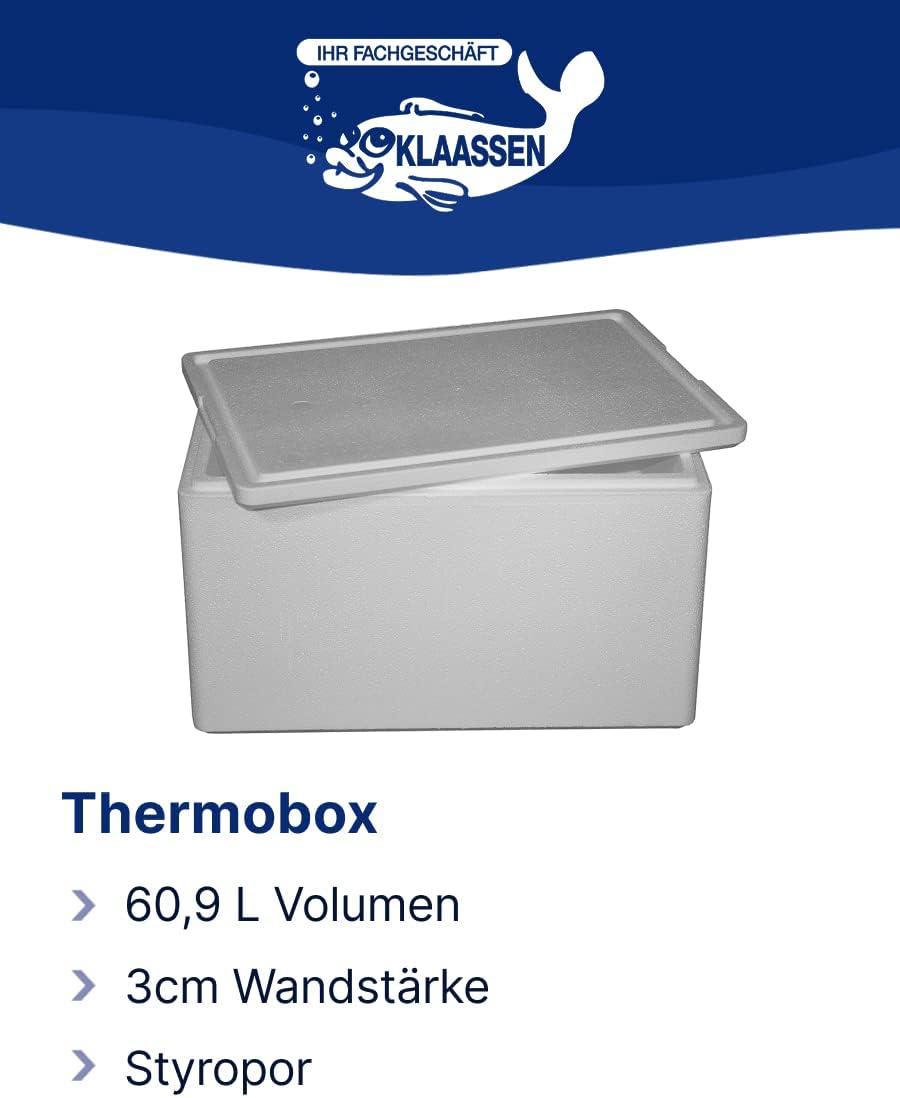 Thermobox, Styroporbox / Eisbox für Essen, Getränke & temperaturempfindliche Ware, Isolierbox aus St
