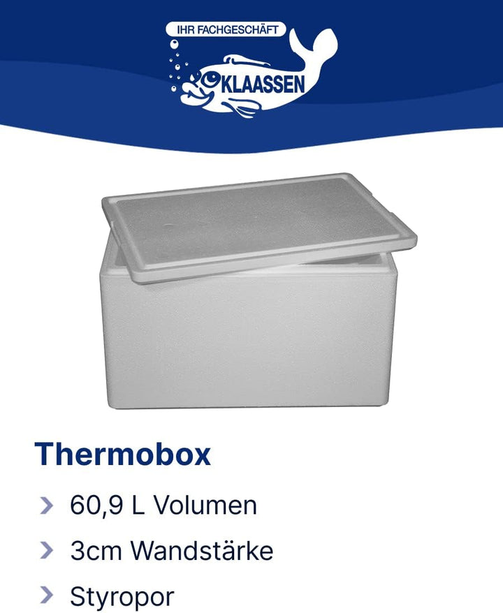 Thermobox, Styroporbox / Eisbox für Essen, Getränke & temperaturempfindliche Ware, Isolierbox aus St