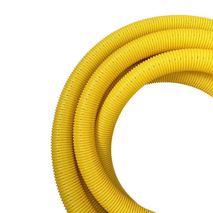 Drainagerohr DN50 25m gelocht mit geovlies Filterschlauch Drainagevlies | gelb PVC-U |Entwässerungss