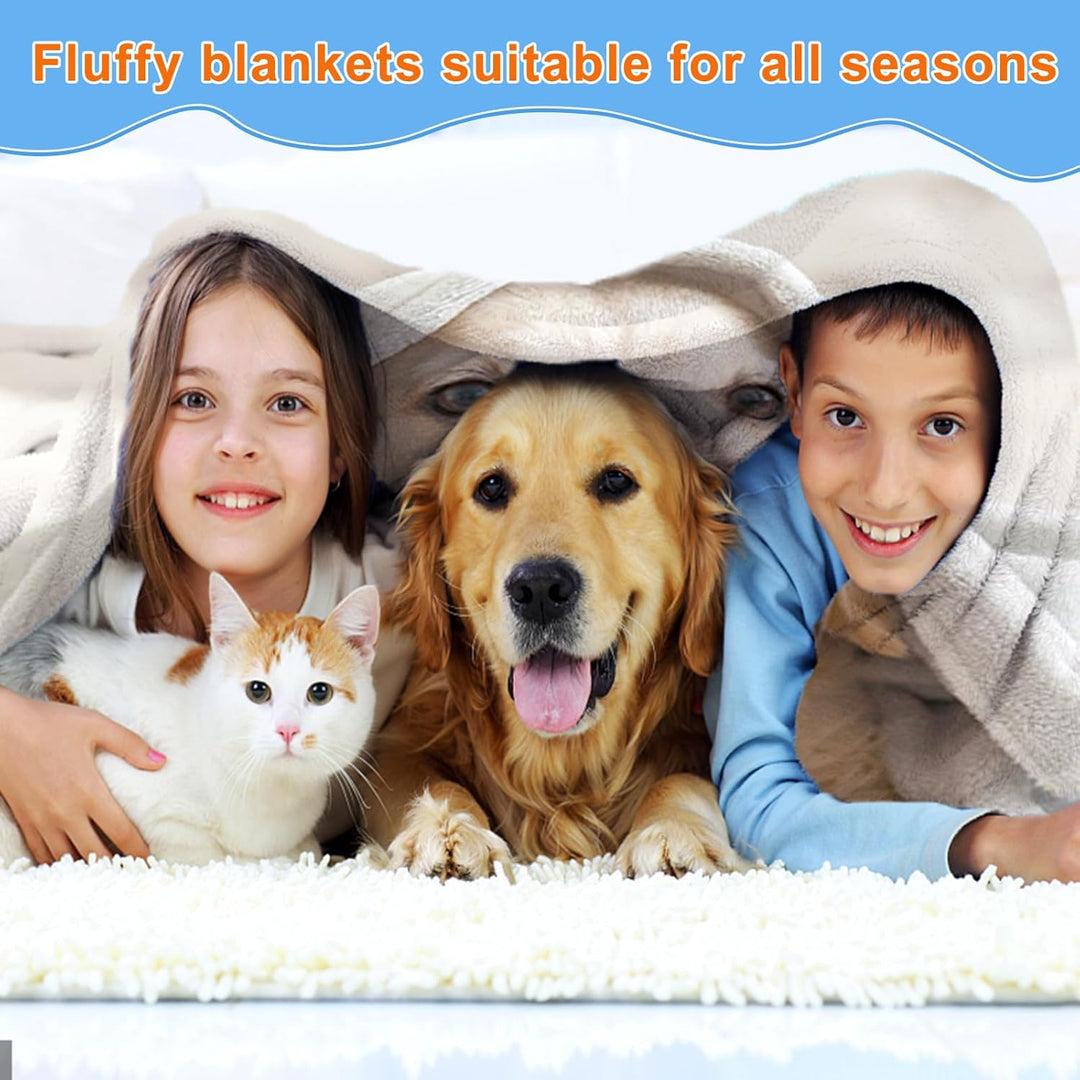 Hund Bedruckt Kuscheldecke, Kinderdecke 3D Druck Tier Hund Flauschige Plüsch Decke,Wohndecke Fleece