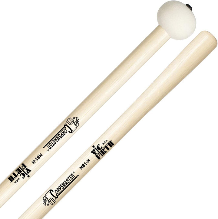 Vic Firth Corpsmaster® Bass Mallet -- Small Head Hard Hard Small Head, Hard Small Head