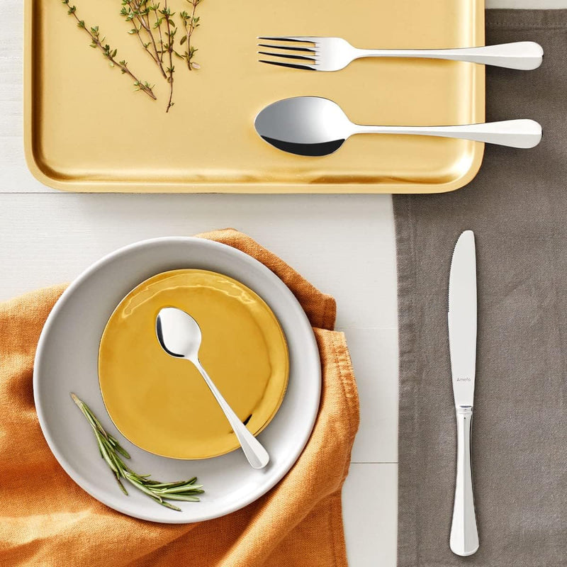 Amefa Baguette Besteck Set für 6 Personen, Essbesteck 24-teilig, Edelstahl poliert & rostfrei, spülm