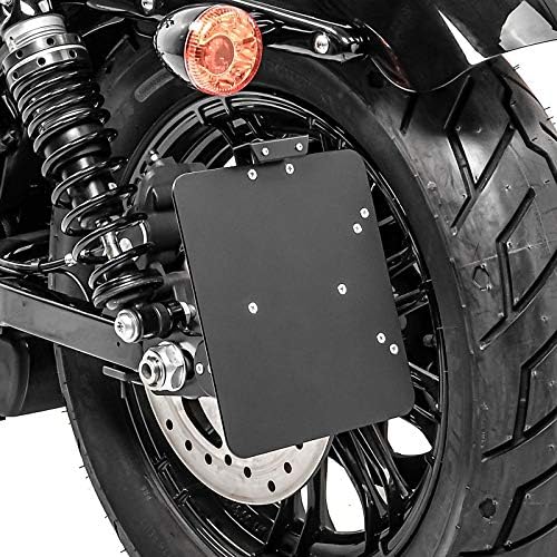 Seitlicher Kennzeichenhalter für Harley Davidson Sportster 1200 CA Custom 13-16 schwarz