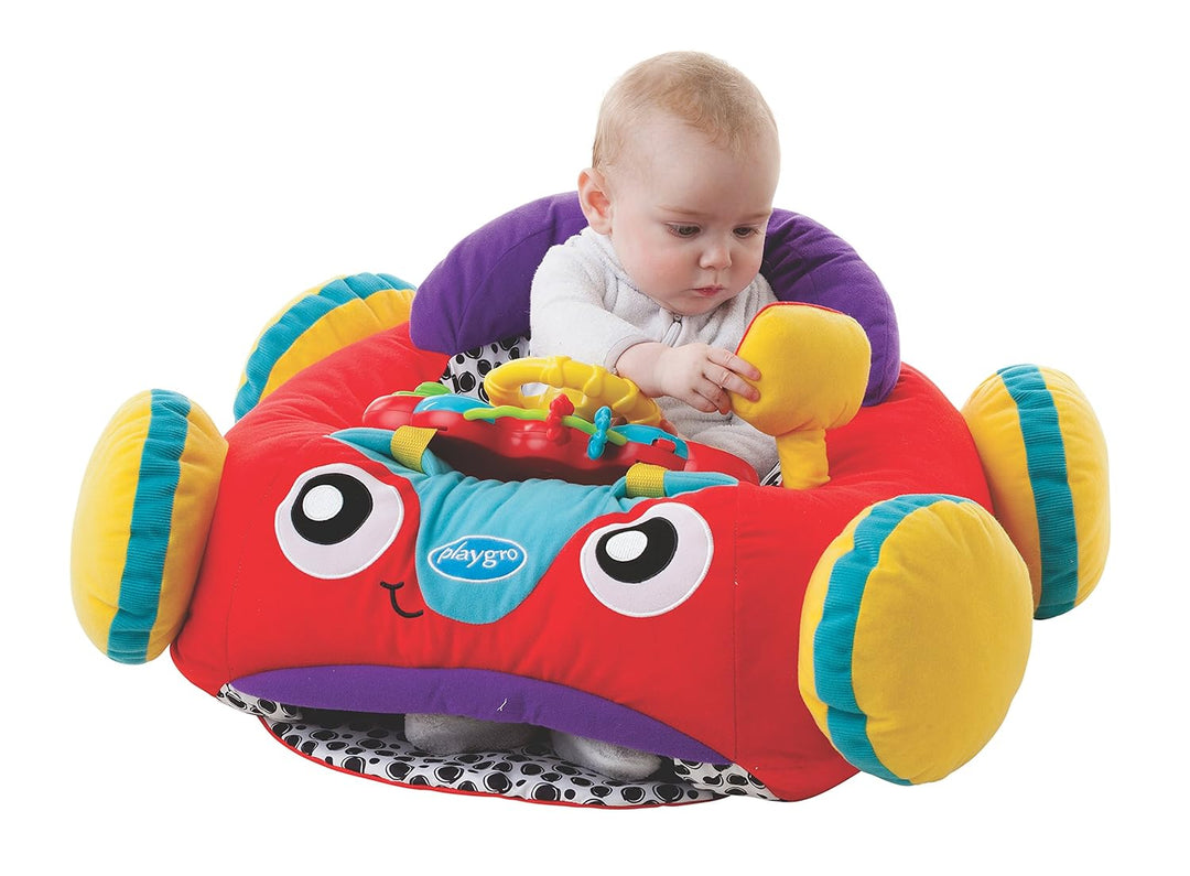 Playgro Tumble Jungle Peek in Roller P Plüschauto in versandfähiger nachhaltiger Verpackung, Plüscha