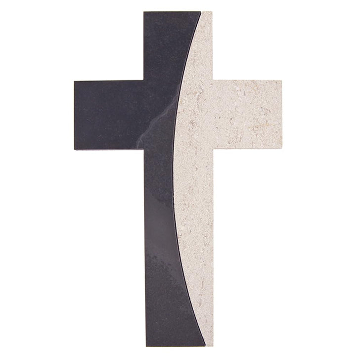 Fritz Cox® Steinkreuz, hochwertige Handarbeit, in Deutschland gefertigt, modernes Wandkreuz aus Stei