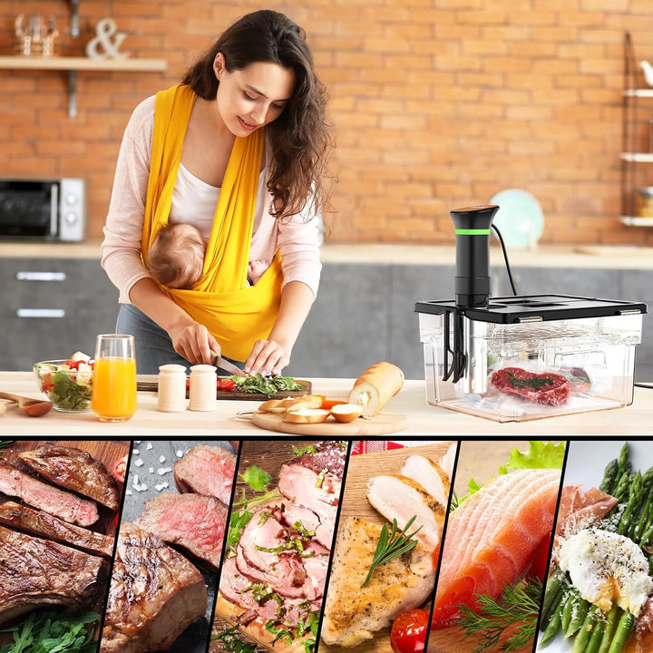Sous Vide Garer Sous Vide Stick mit LCD Touchdisplay Eintauchthermostat Timer Sous-Vide Garer 1000W