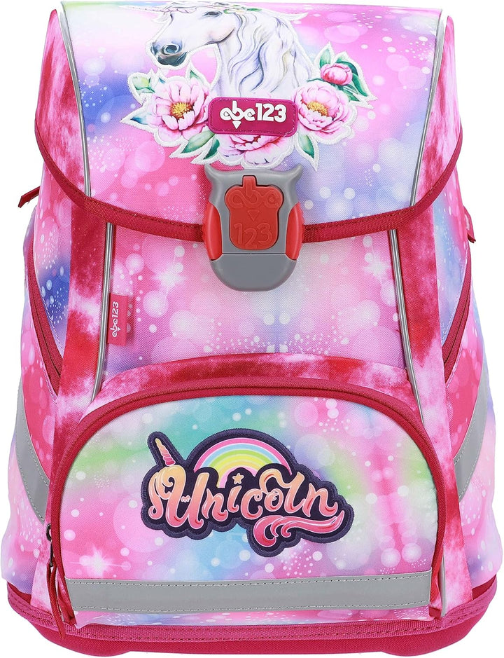 Einhorn Schulranzen Set für Mädchen 1 Klasse | Tornister Schulrucksack für Grundschule | super leich