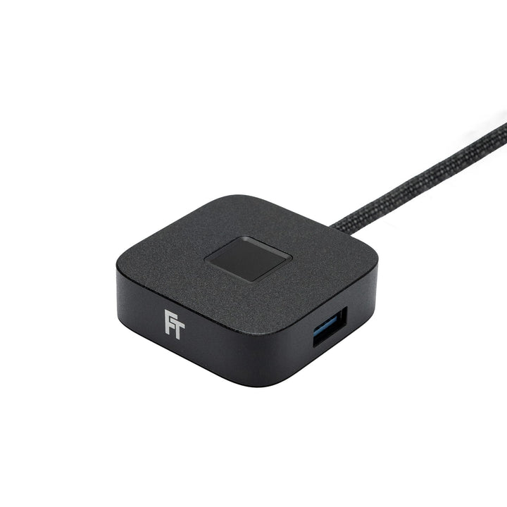 FeinTech FPS400 USB 3.0 Hub mit Fingerabdruck-Sensor für Windows Hello mit USB-Hub, mit USB-Hub
