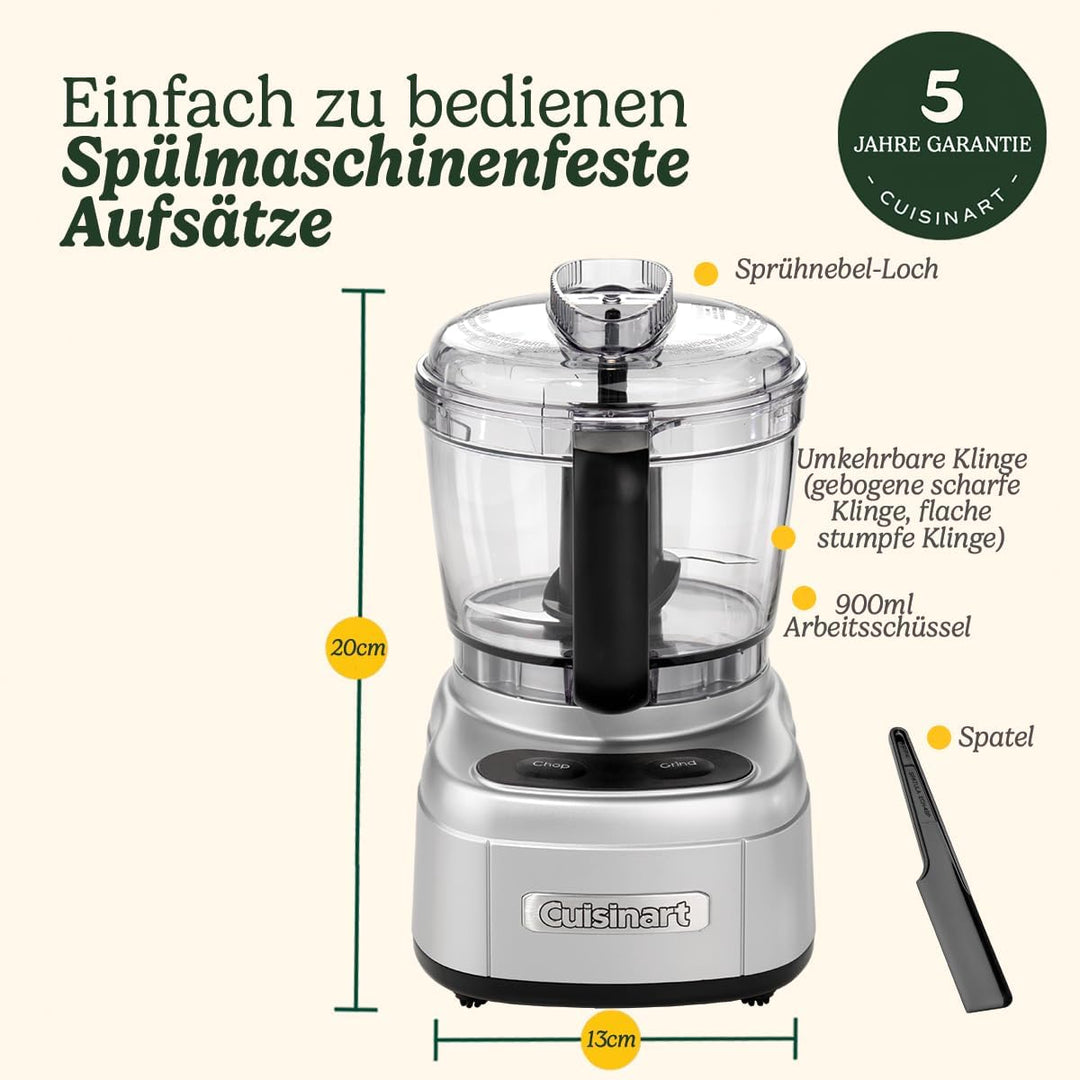 Cuisinart ECH4SE Style Collection Mini Prep Pro Standmixer und Zerkleinerer, 900 ml Fassungsvermögen