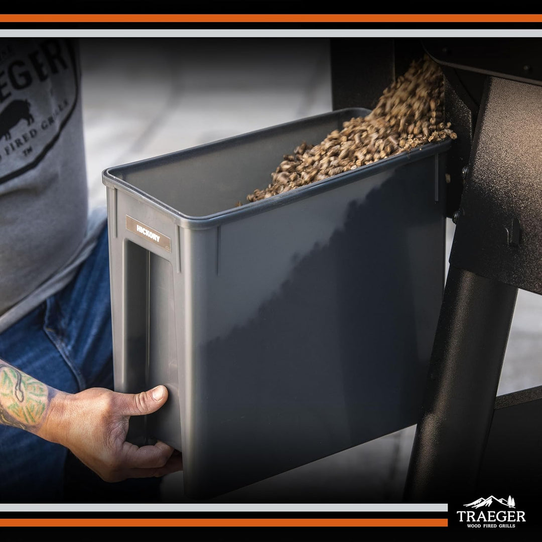 Traeger Grills BAC637 Stay Dry Pellet-Aufbewahrungsbehälter mit verschliessbarem Deckel, 10 kg Kapaz