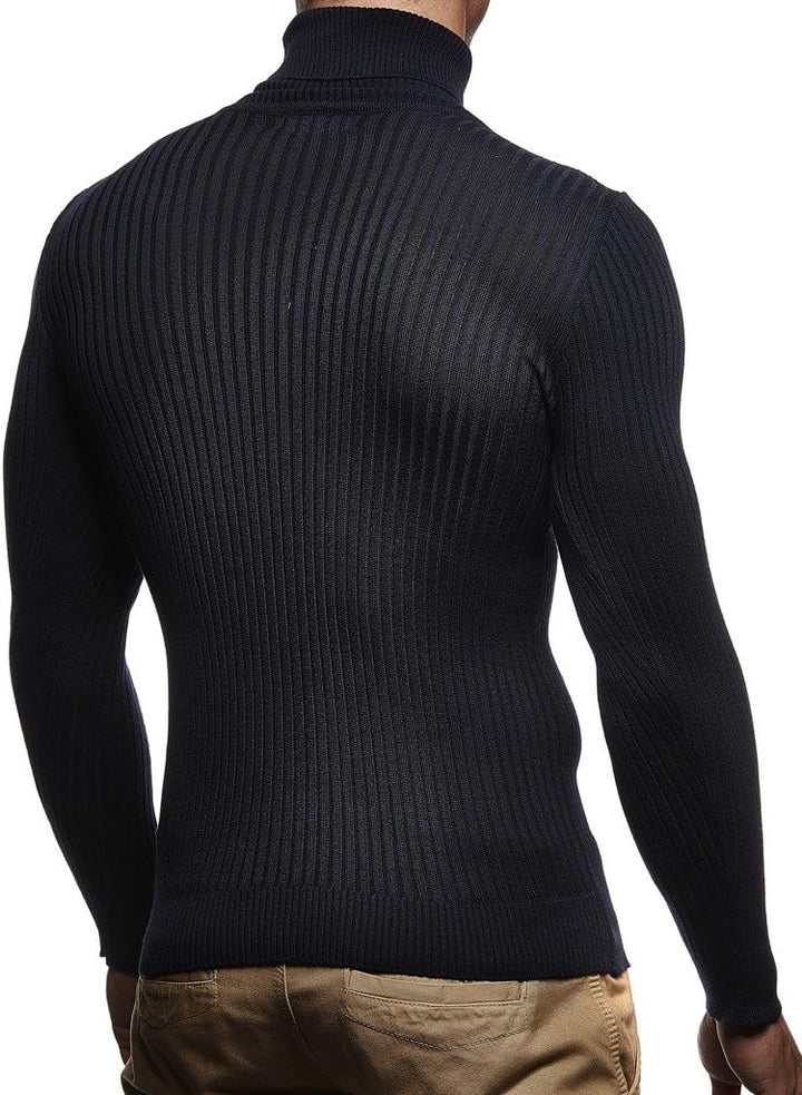 Leif Nelson Rollkragenpullover Herren Strickpullover - Cooler Männer Pullover Rollkragen - Dünner Mä