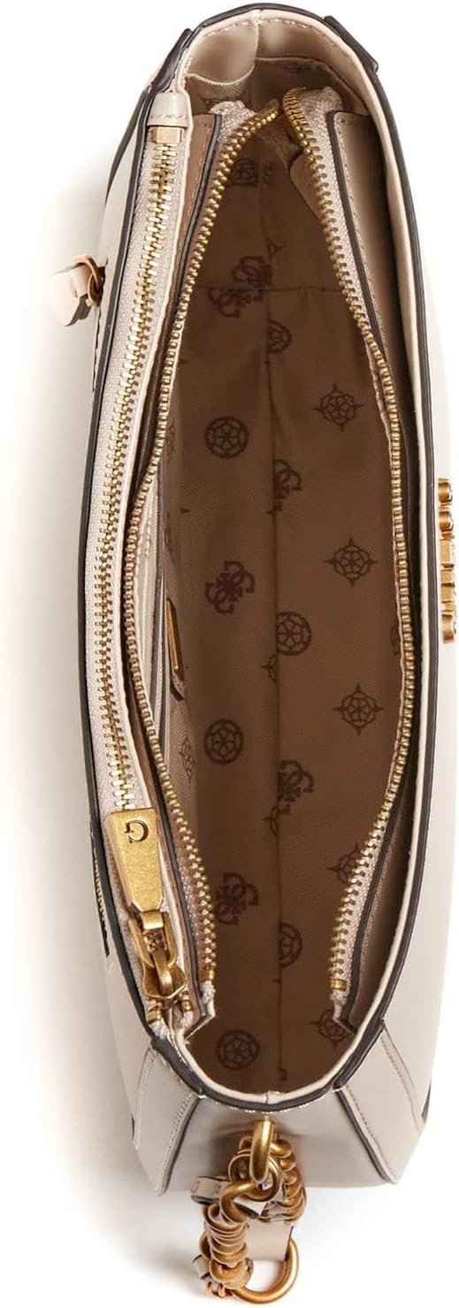 Guess Damen ABEY HOBO Damenhandtasche, Beige