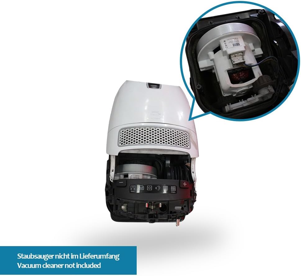 MisterVac | Motor,Austauschmotor, Ersatzmotor kompatibel mit Miele S 8340 Ecoline Lotosweiss