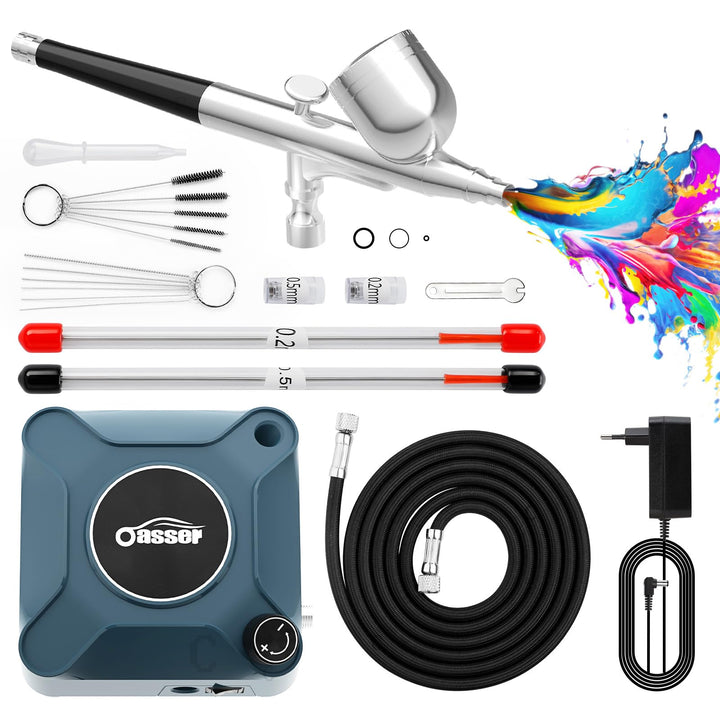 Oasser Airbrush Set 36 PSI mit Kompressor