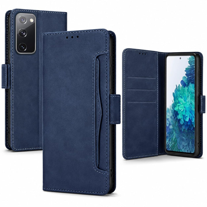 für Samsung S20 FE Hülle mit Schutzfolie Klapphülle Kartenfach Handyhülle für Samsung Galaxy S20 FE