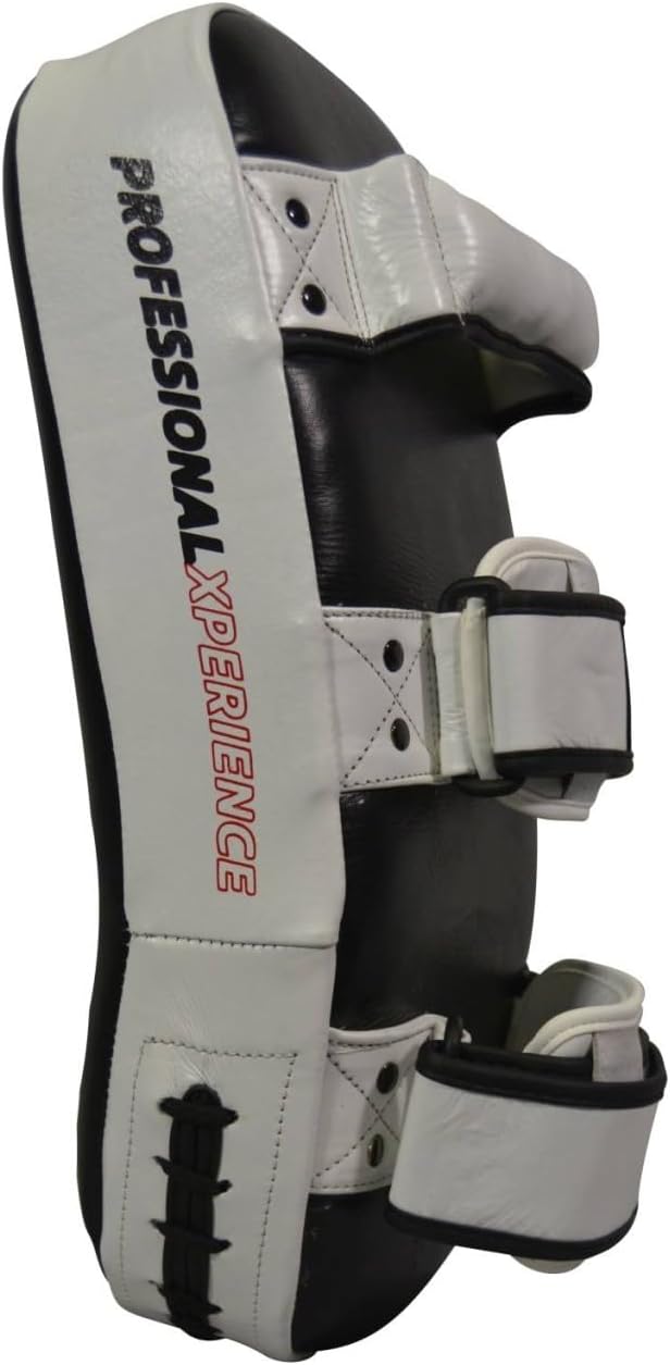 PX Thai Pad (Paar) - Arm Makiwara - Echtleder schwarz-weiss - Schlagpolster, Pratze - Kickboxen, Tha