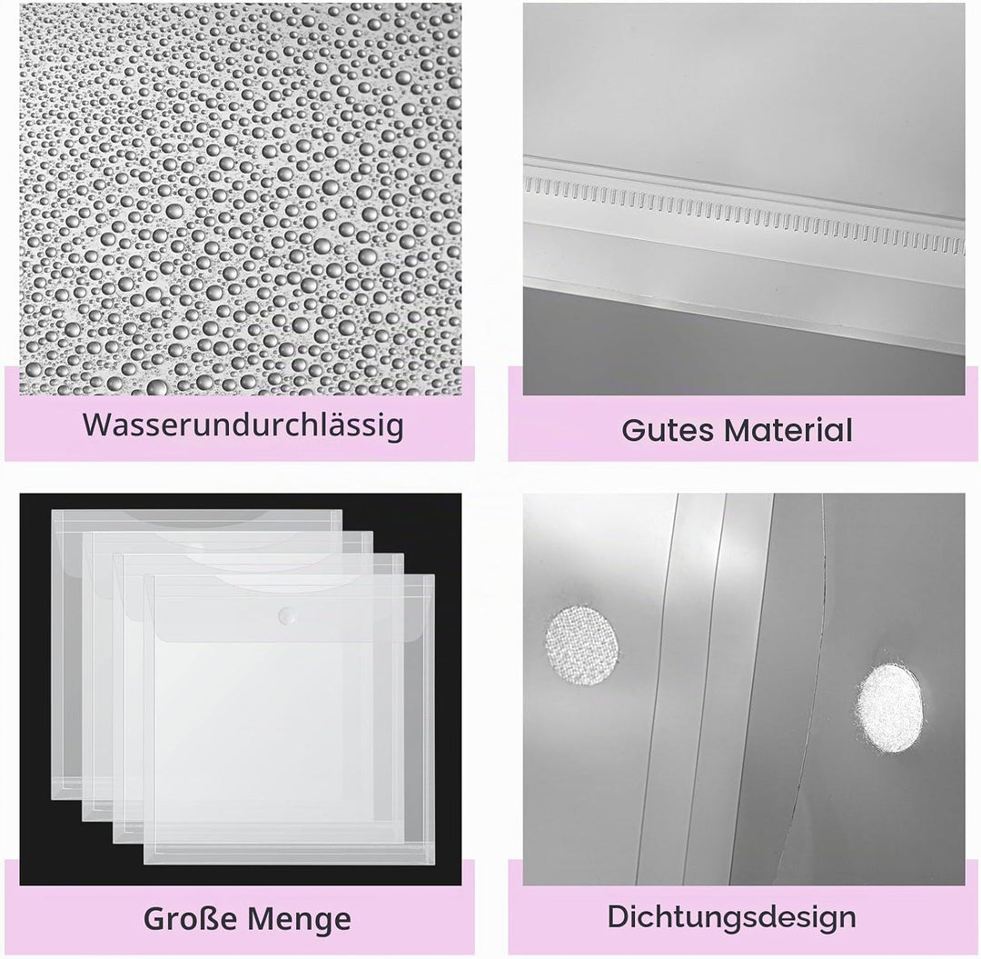 36 Stück 30.5x30.5 cm Scrapbook-Papier-Organizer Top Loading Kunststoff Papierhalter Bastelpapier Au