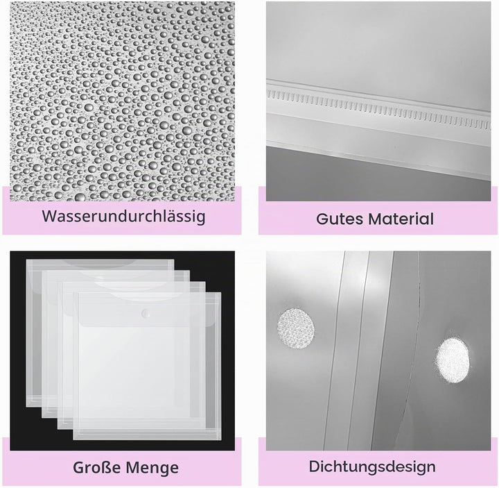 36 Stück 30.5x30.5 cm Scrapbook-Papier-Organizer Top Loading Kunststoff Papierhalter Bastelpapier Au
