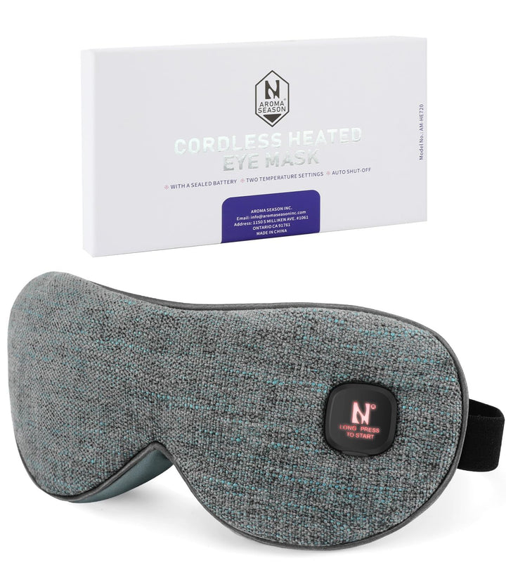 AROMA SEASON Wärmebrille mit Akku ohne Kabel zur Linderung von trockenen Augen, Gerstenkorn, Blephar