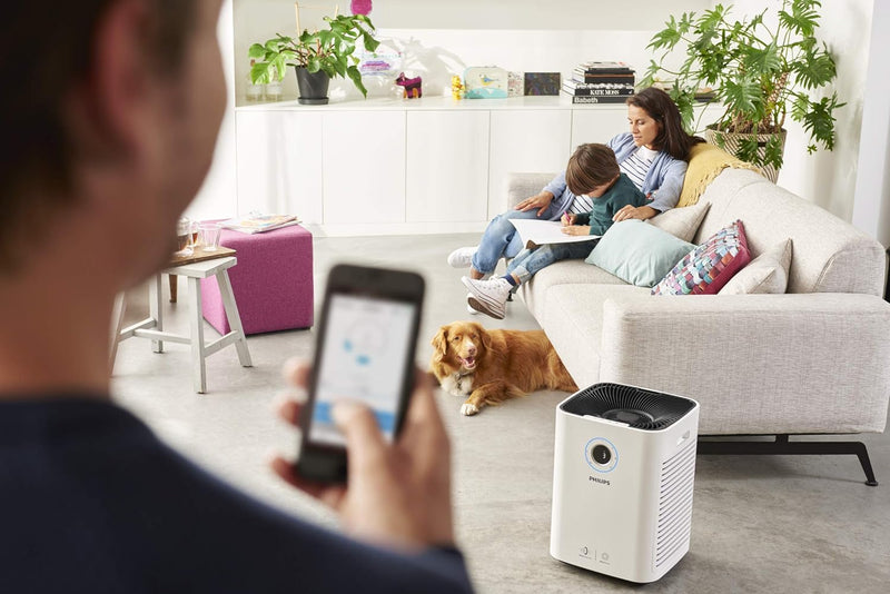 Philips Luftreiniger Connected AC5659/10 (für Allergiker, bis zu 130m², CADR 500m³/h, AeraSense Sens