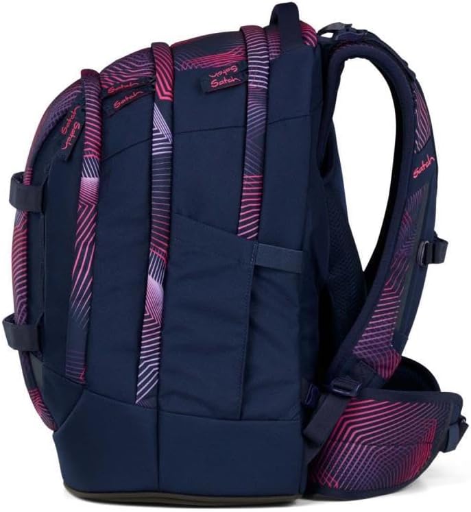 Satch Pack Schulrucksack Set 2tlg. inkl. Pencil Slider (Seismic Pink), Seismic Pink