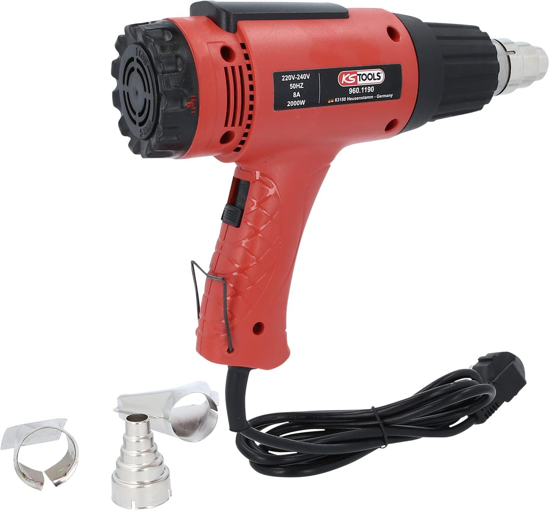 KS Tools 960.1190 Heissluft-Gerät Satz inkl. 4 Aufsätze