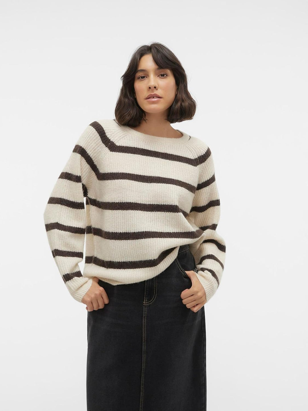 VERO MODA Female Strickpullover VMASTA Pullover M Birch, M Birch