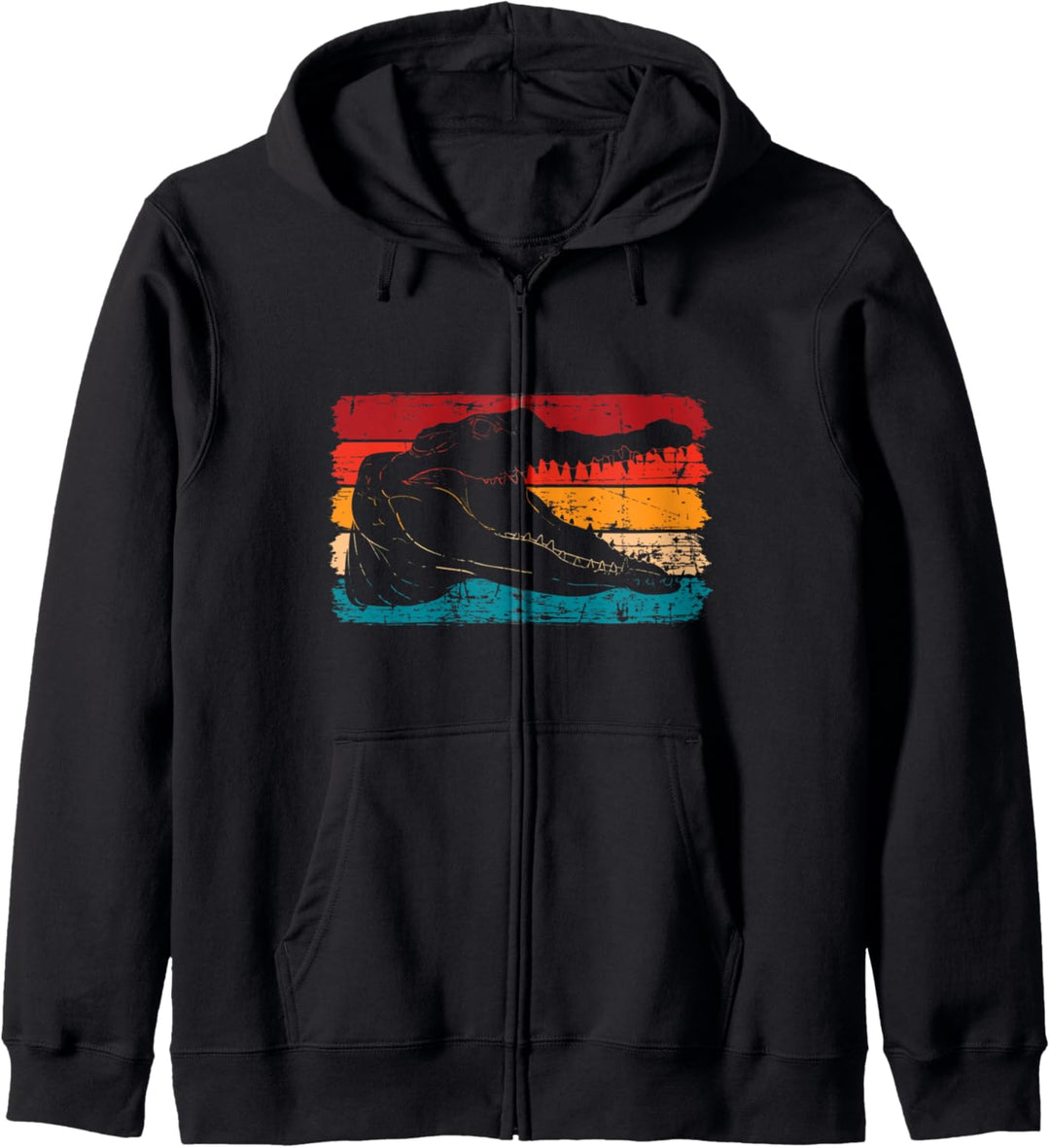 Retro Krokodil Kapuzenjacke