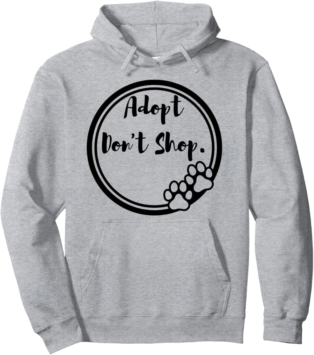 Adopt Don't Shop Dog Rescue Hundepfotenrahmen Tierschutz Pullover Hoodie