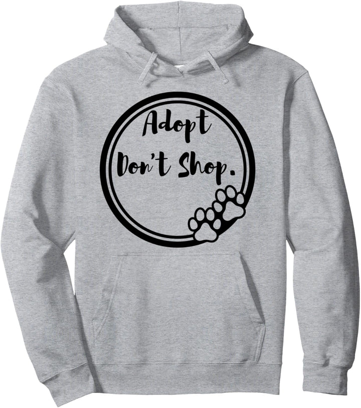 Adopt Don't Shop Dog Rescue Hundepfotenrahmen Tierschutz Pullover Hoodie