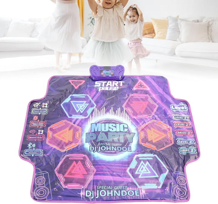 Wakects Tanzmatte mit LED-Effekt, Tanzmatte Spielzeug für Junge Mädchen 100 * 89 Spielzeug Mädchen T