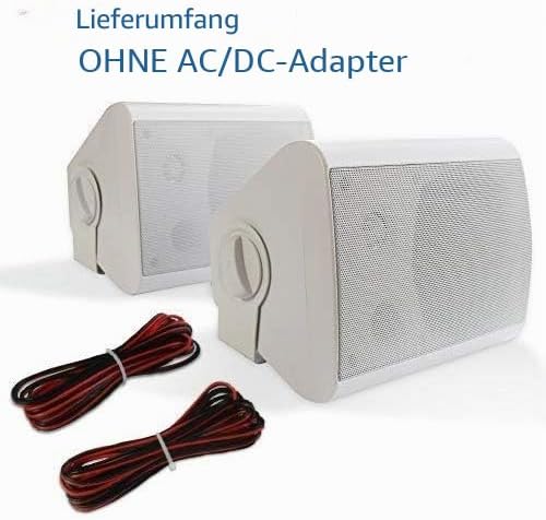 Herdio 5,25 Zoll 300 Watt Aussenlautsprecher Outdoor-Lautsprecher für Outdoor Indoor Wandhalterung P