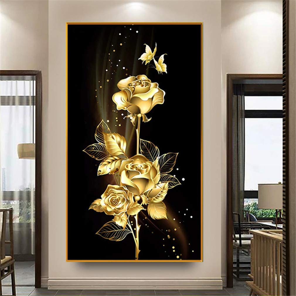 RAILONCH DIY Diamond Painting 5D Diamant Painting Set Full Drill Stickerei Gross Bilder Diamonds Mal