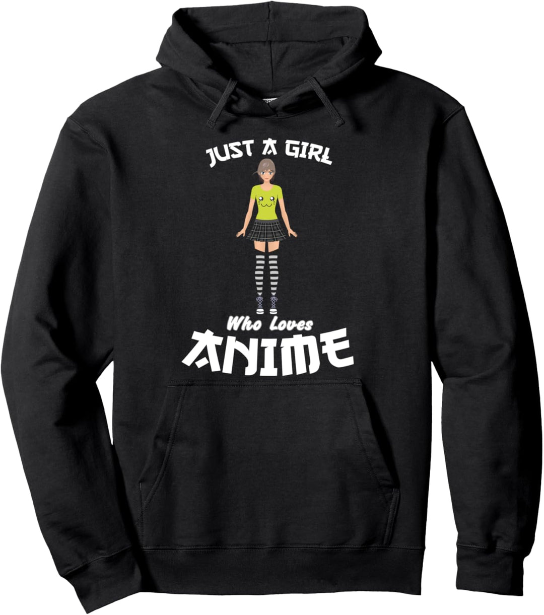 Nur ein Mädchen, das Anime Geschenk für Teen Girls Merch Pullover Hoodie