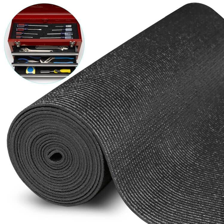HooTown Professional Shelf Liner Werkzeugkasten Mat, 3 mm dick Schubladeneinlagen, Einfacher Schnitt