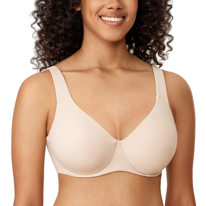 AISILIN Damen Minimizer BH Mit Bügel Grosse Grössen Ohne Polster Vollschalen 105C Beige, 105C Beige
