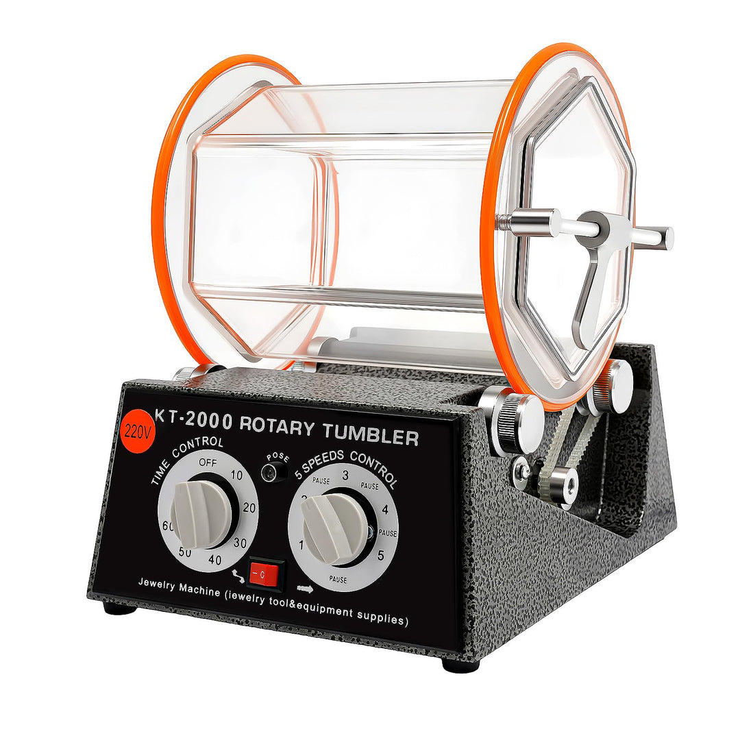150W Poliermaschine Automatischer Rotary Tumbler Schmuck Polierer-Kugelmühle Polierer Trommel für St