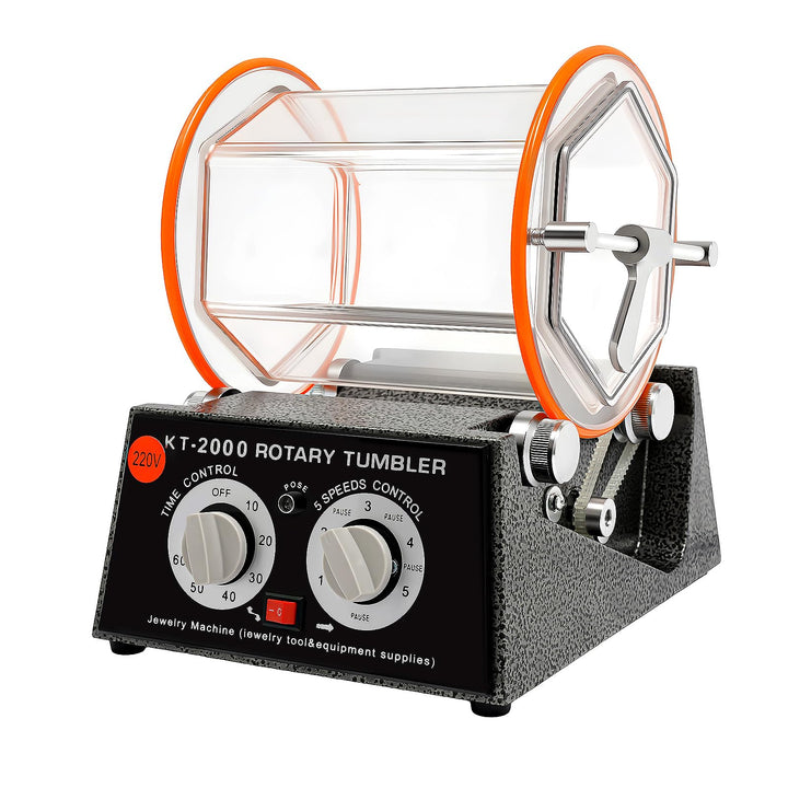 150W Poliermaschine Automatischer Rotary Tumbler Schmuck Polierer-Kugelmühle Polierer Trommel für St